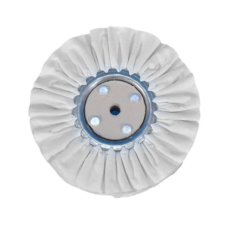 Weißes, weiches Stoffrad für Edelstahl